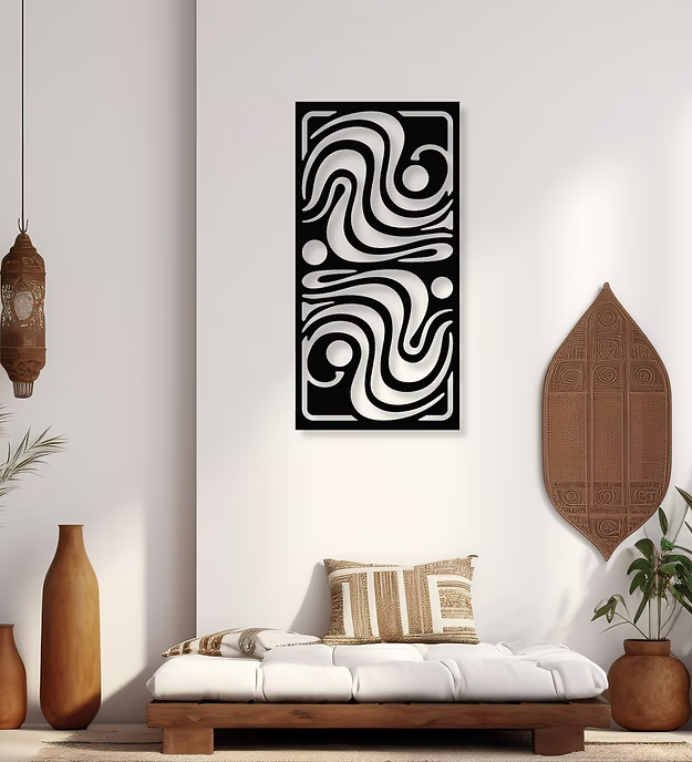 Rectangular Creative Pattern Panel