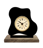 Organic Blob Black Table Clock
