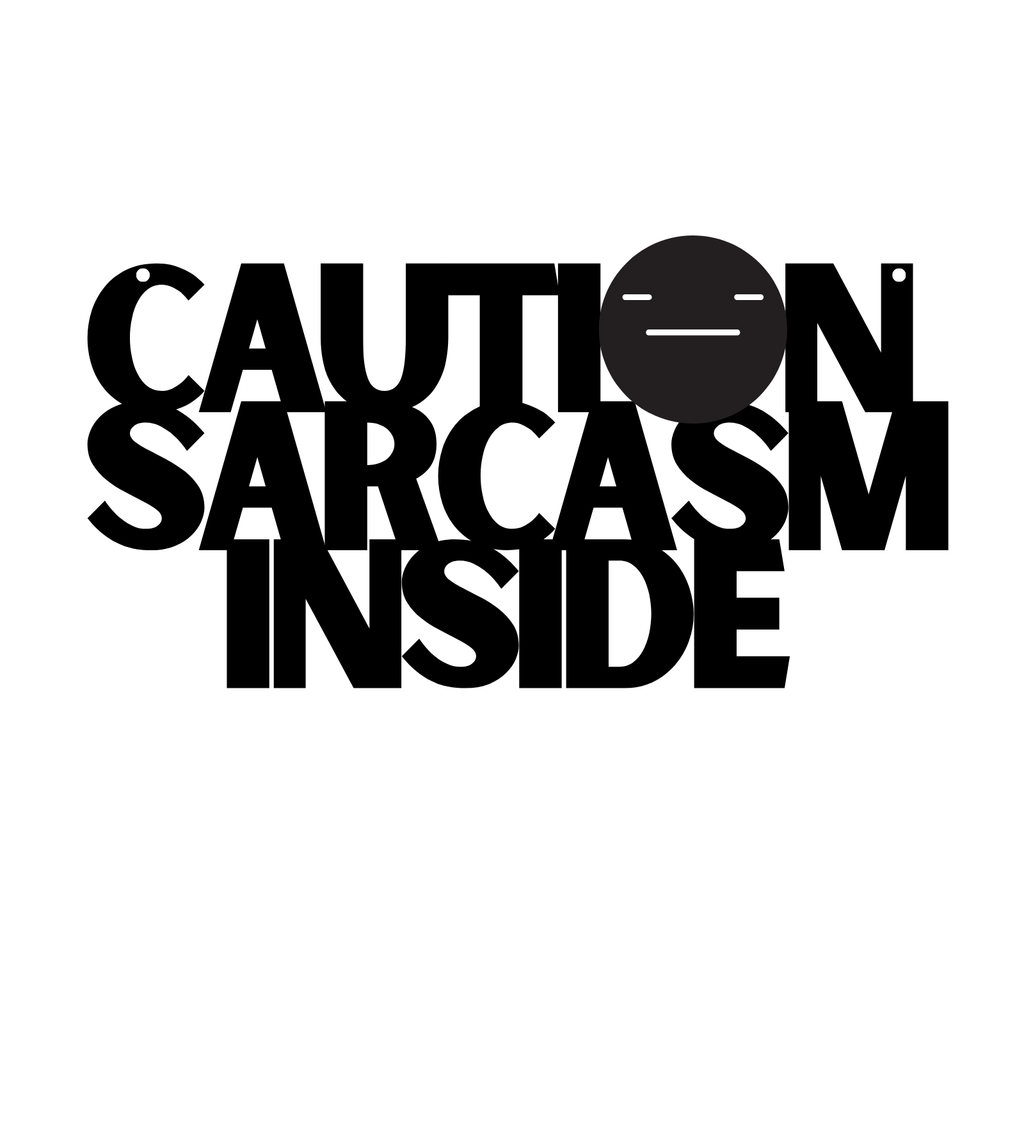 Caution Sarcasm Inside Metal Hanging