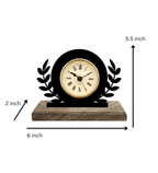 Greek Black Table Clock