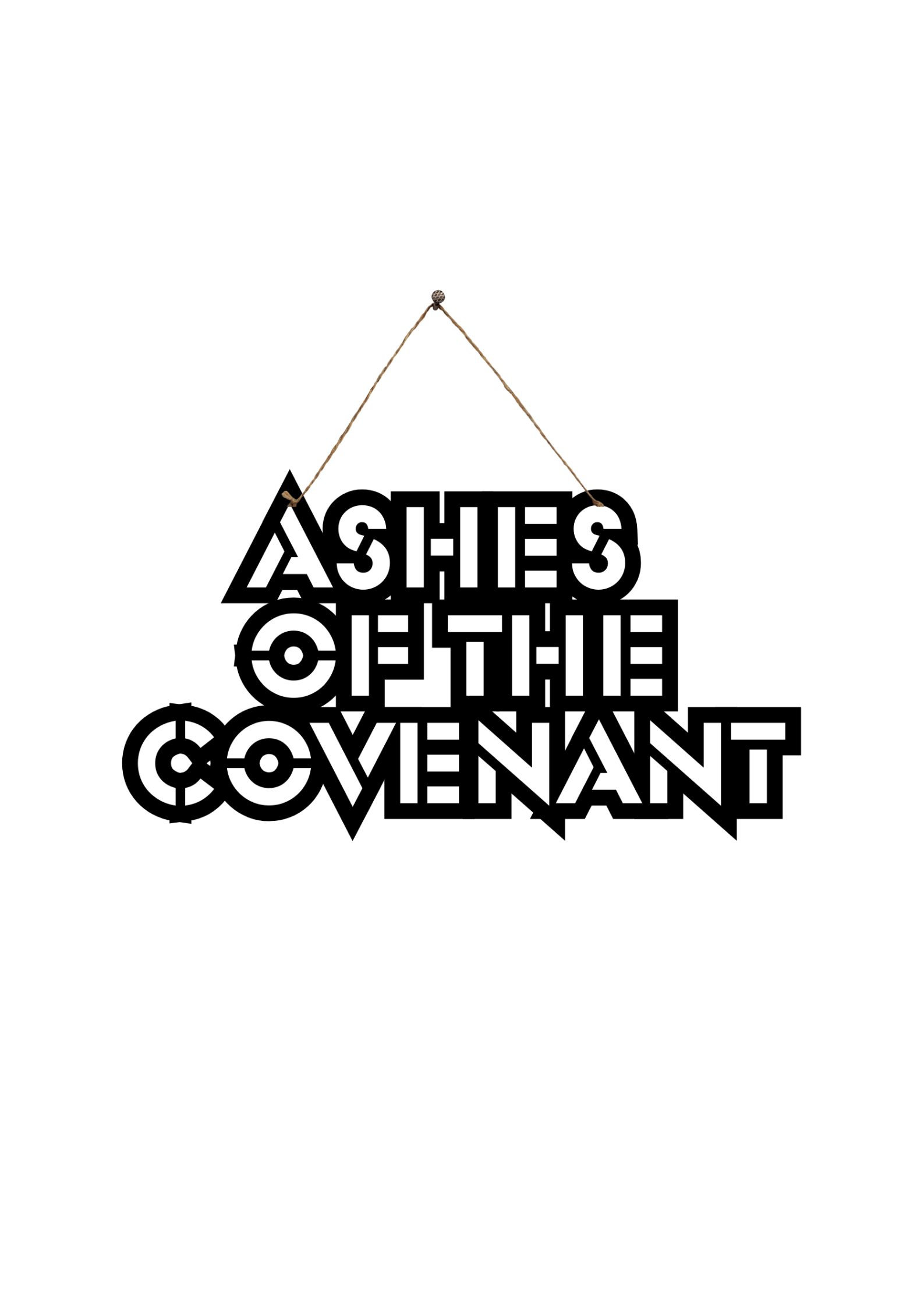 Ashes of the Covenant Metal Hanging