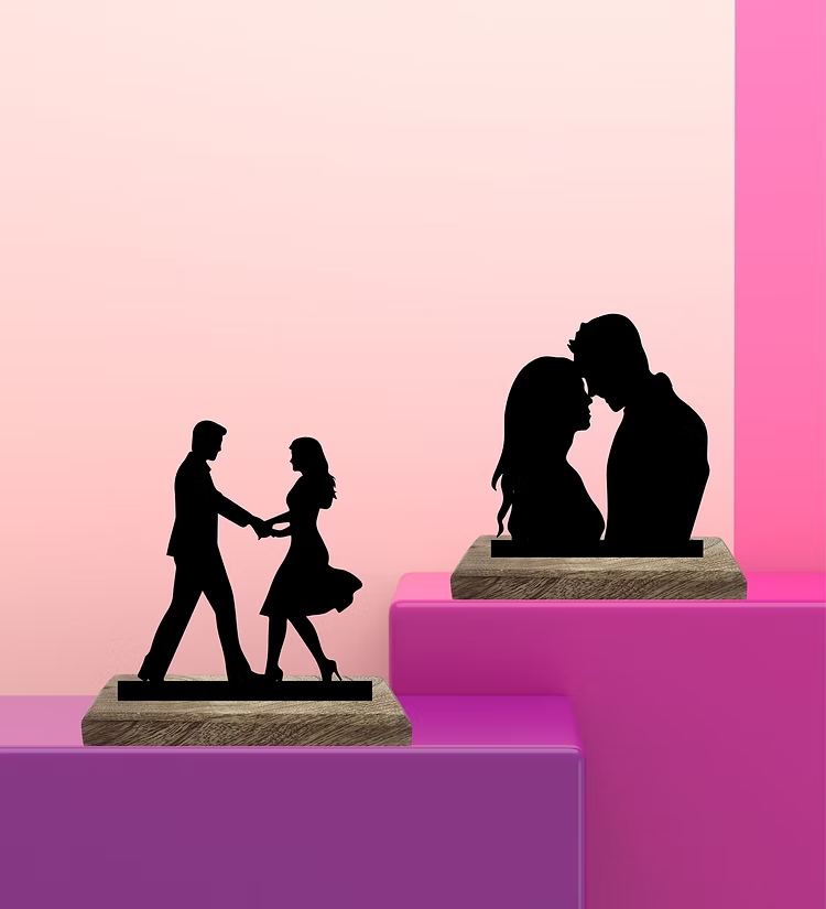 Romantic Bond Set of 2 Table Décor