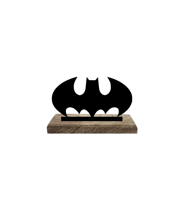 Dark Knight's Playful Pursuit Set of 2 Table Décor