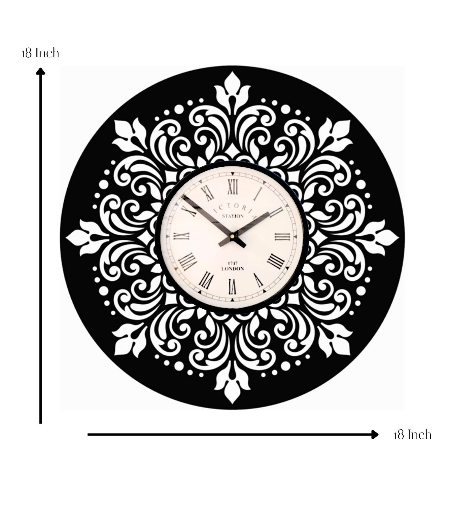 Mandala Wall Clock