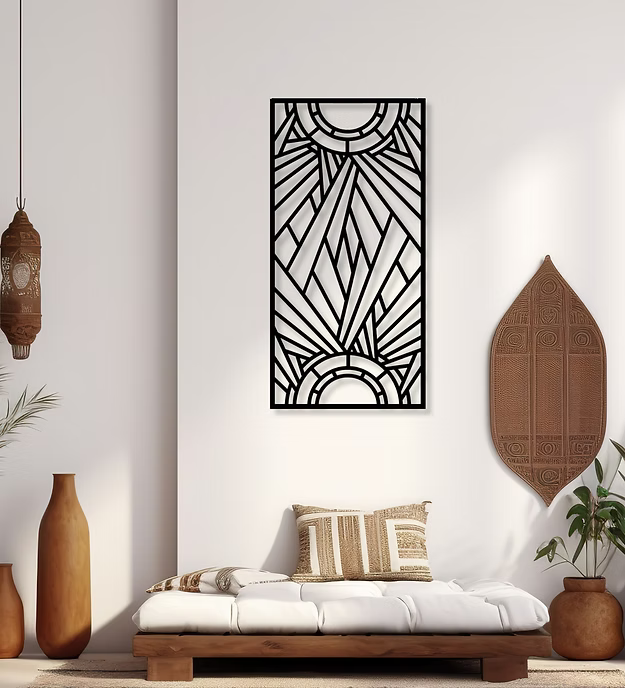 Rectangular Creative Pattern Panel