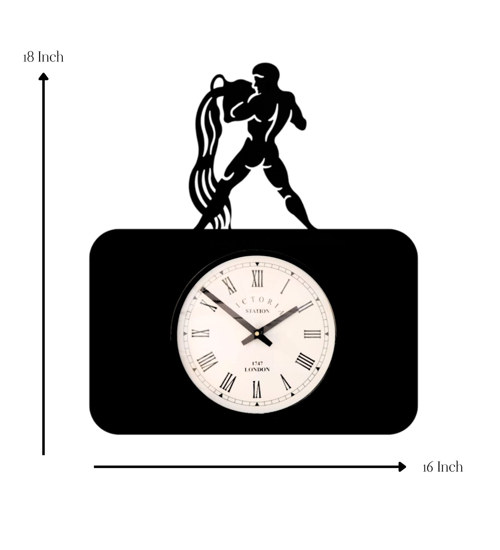 Aquarius Zodiac Wall Clock