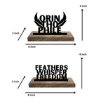 Orinthophile Set of 2 Table Décor