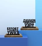 Passion Powers Progress Set of 2 Table Décor