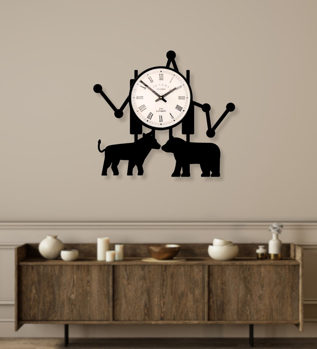 Stock Market Wall Clock