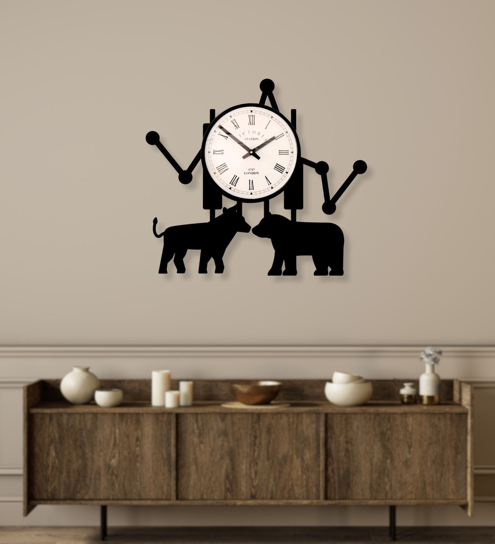 Stock Market Wall Clock