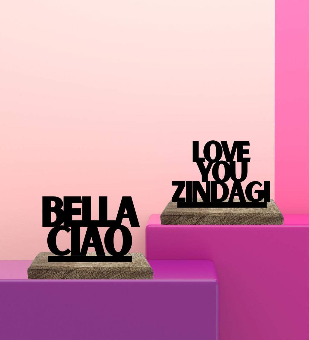 Love & Rebellion Set of 2 Table Décor