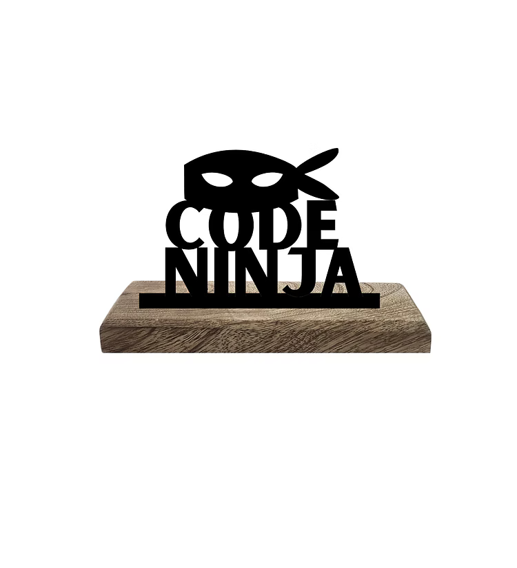 Code Ninja Set of 2 Table Décor