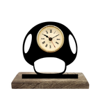 Mushroom Super Mario Black Table Clock