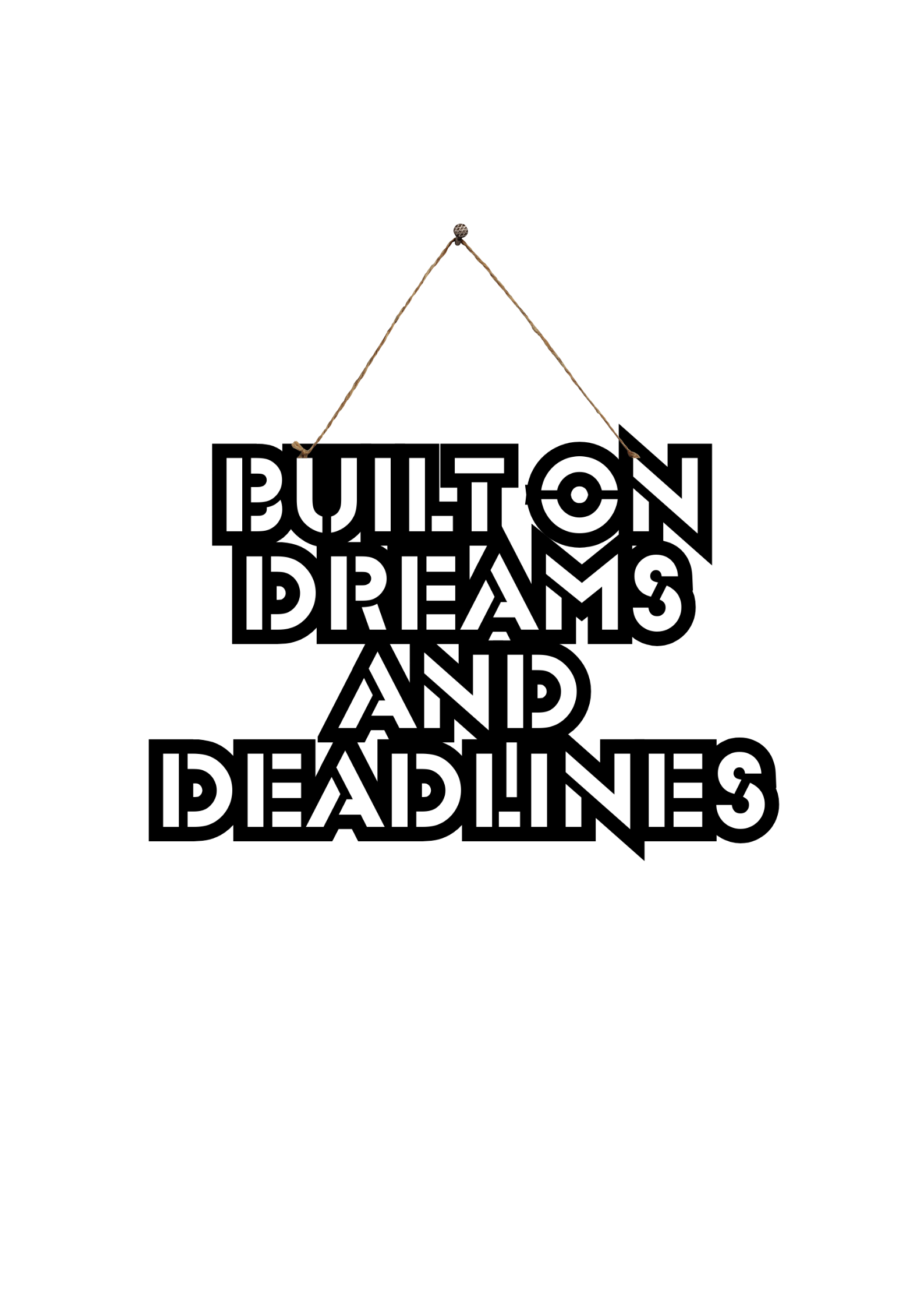 Built on Dreams and Deadlines Metal Hanging