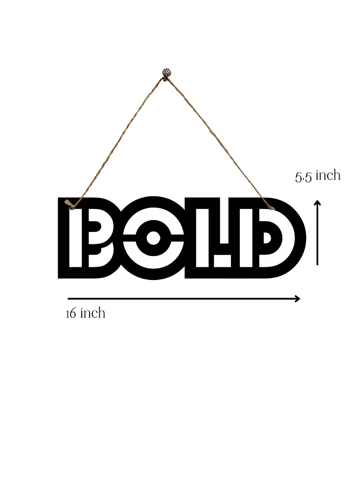 Bold Metal Hanging