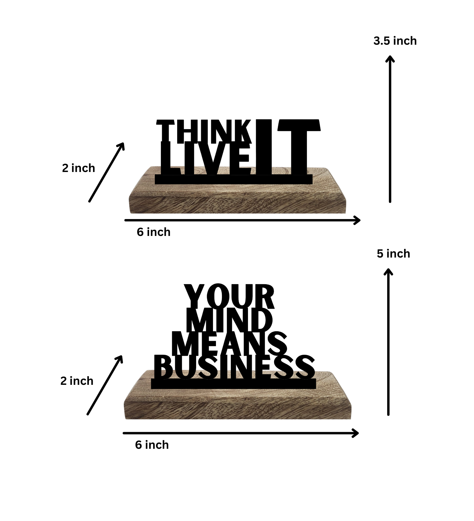 Vision to Victory Set of 2 Table Décor