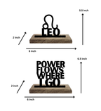 Leo Sun Sign Set of 2 Table Décor