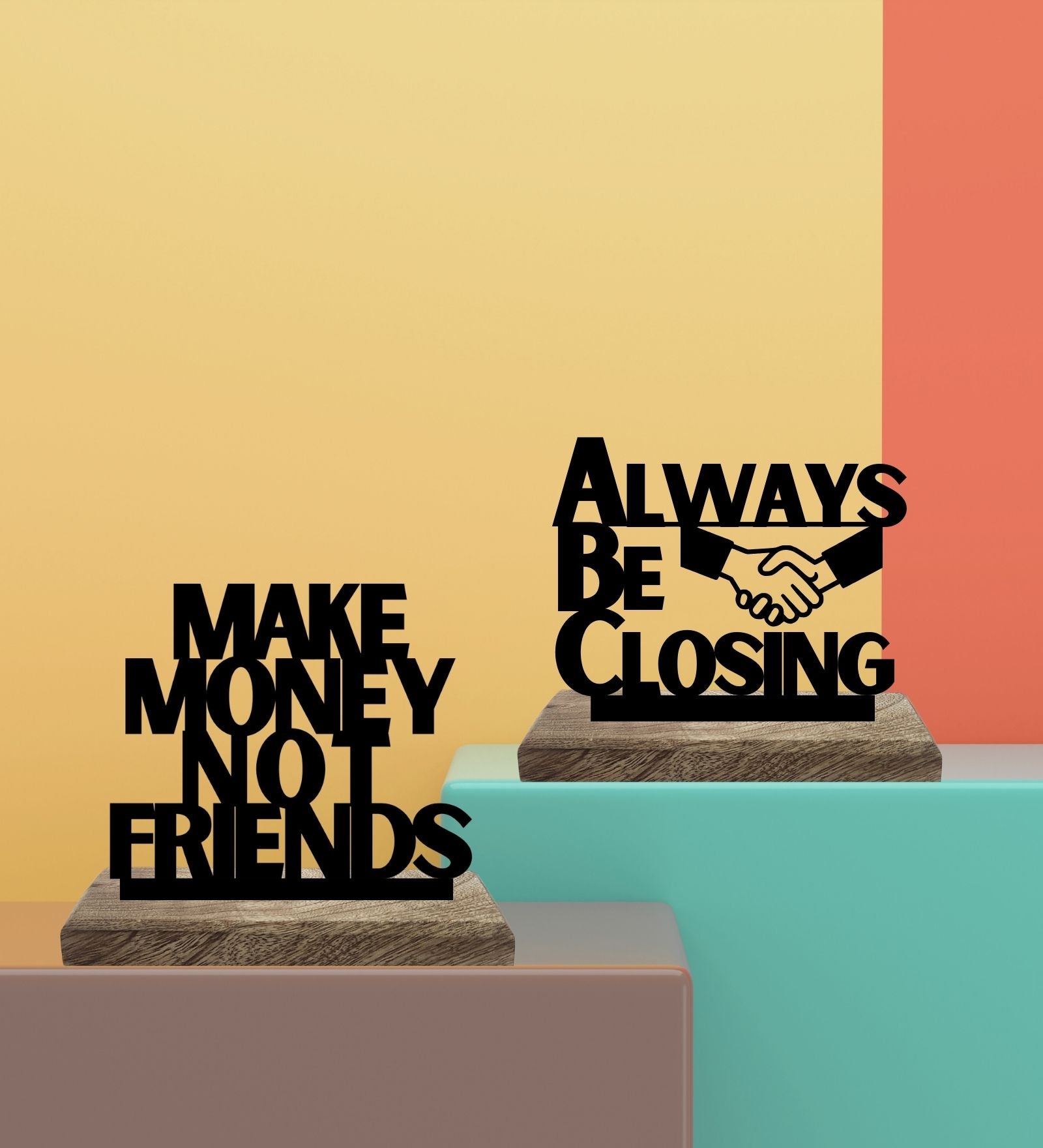 Profitable Connections Set of 2 Table Décor