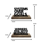 Structure for Success Set of 2 Table Décor