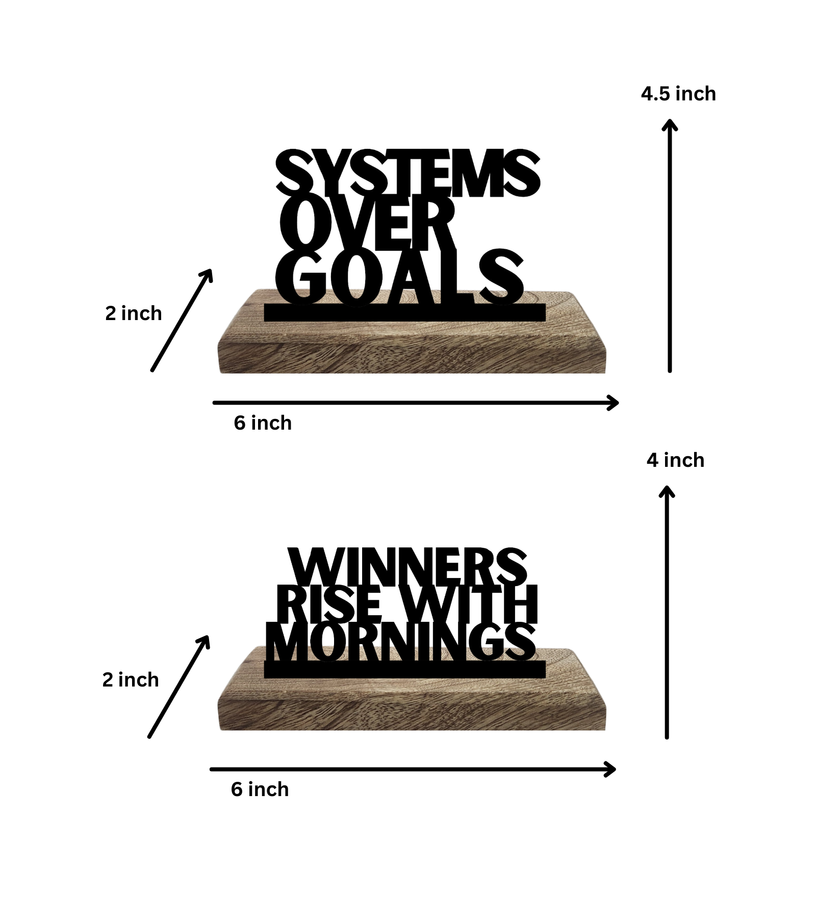 Structure for Success Set of 2 Table Décor