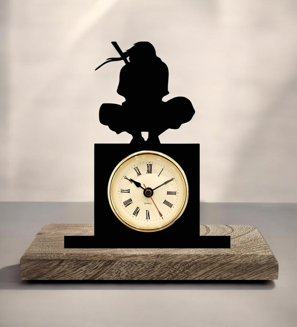 Itachi Naruto Black Table Clock