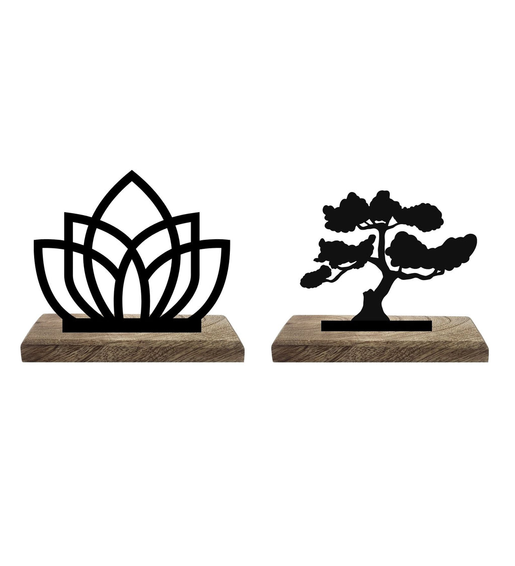 Nature's Serenity Set of 2 Table Décor