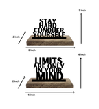 Mind over matter Set of 2 Table Décor