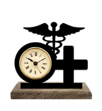 Doctor Black Table Clock