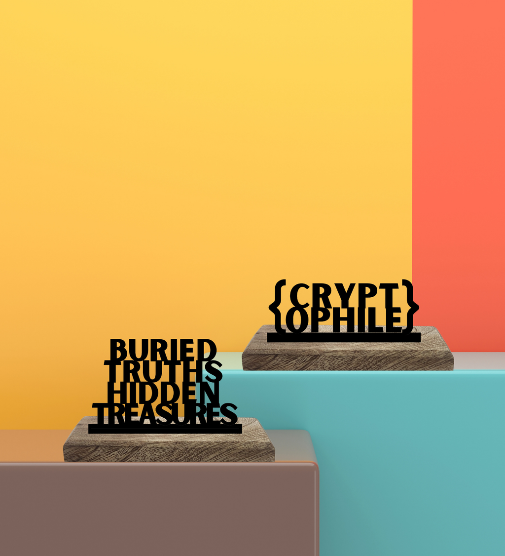 Cryptophile Set of 2 Table Décor