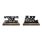 Boldness & Badassery Set of 2 Table Décor