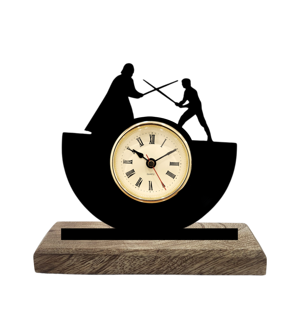 Star Wars Duel Black Table Clock