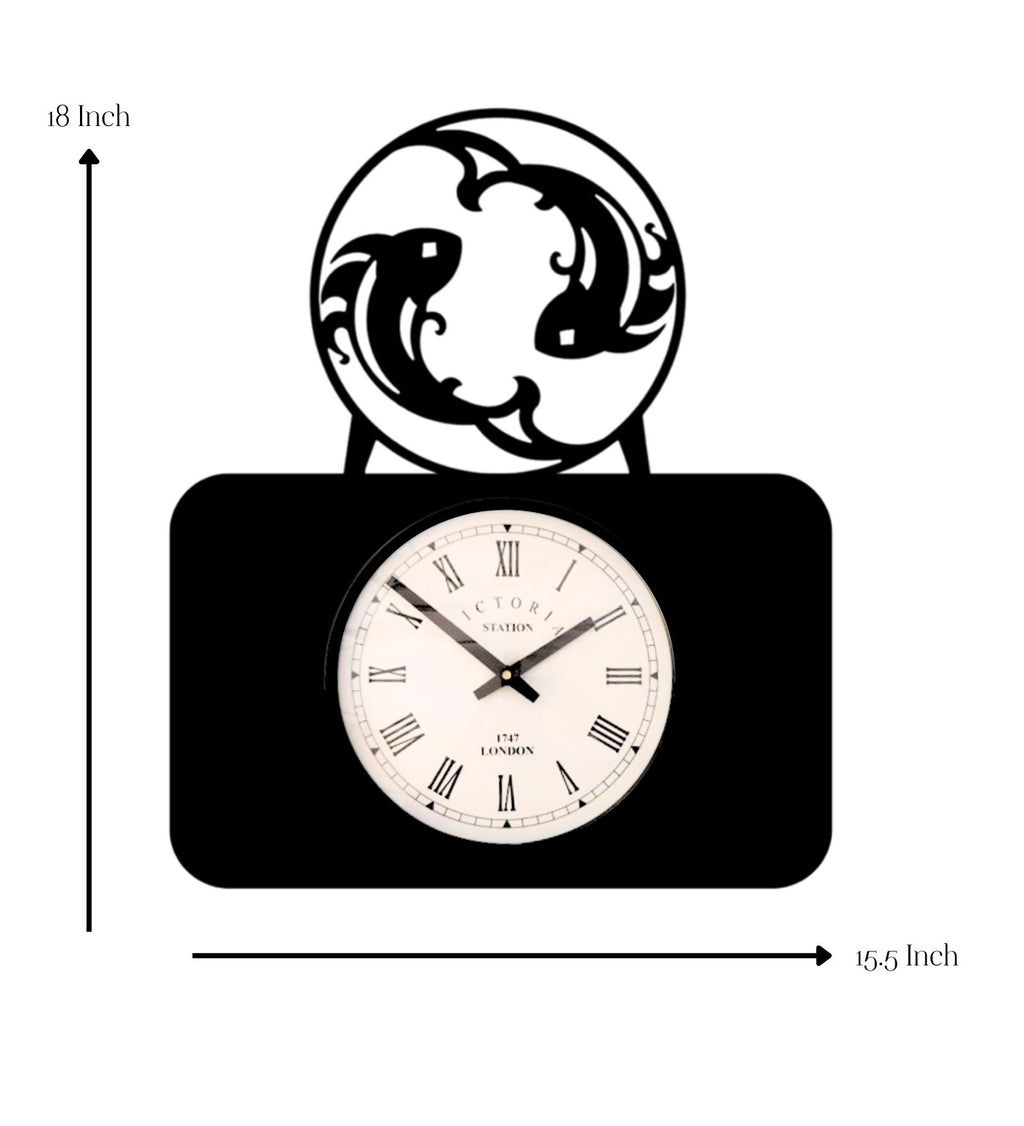 Pisces Zodiac Wall Clock