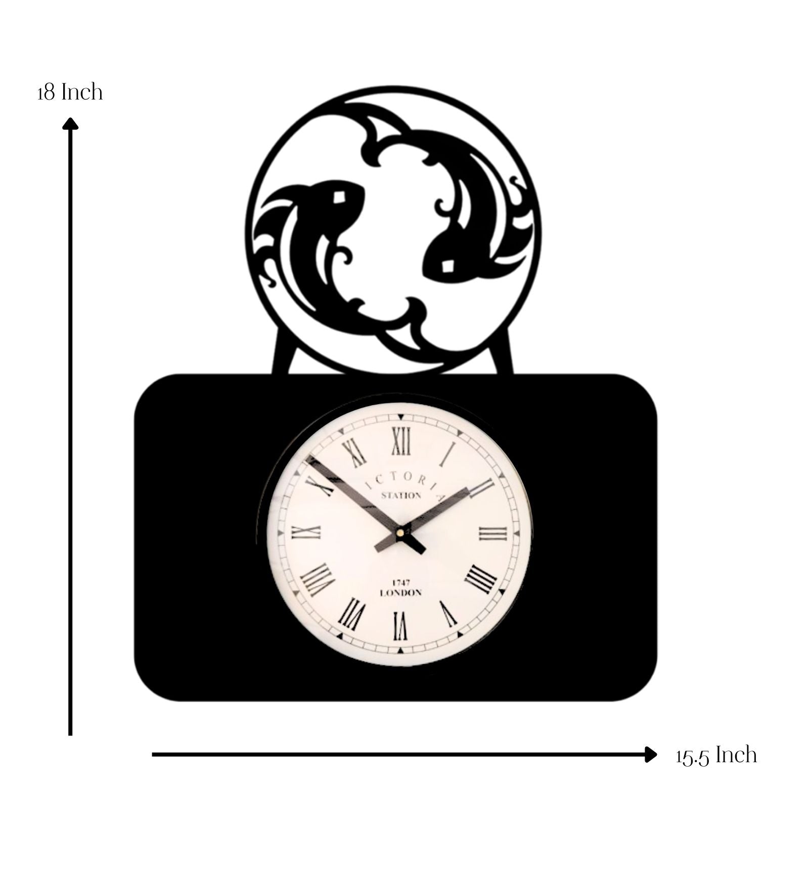 Pisces Zodiac Wall Clock