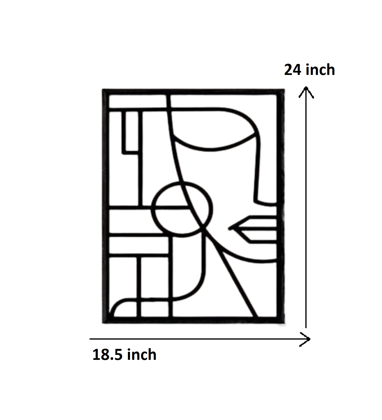 Abstract Half Portrait Female