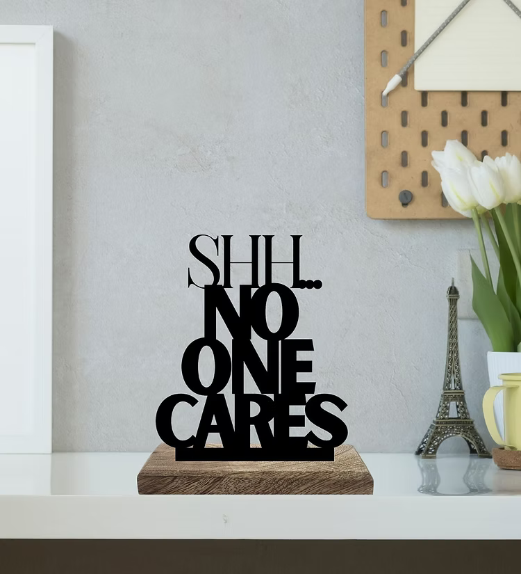 Silent Disregard Set of 2 Table Décor