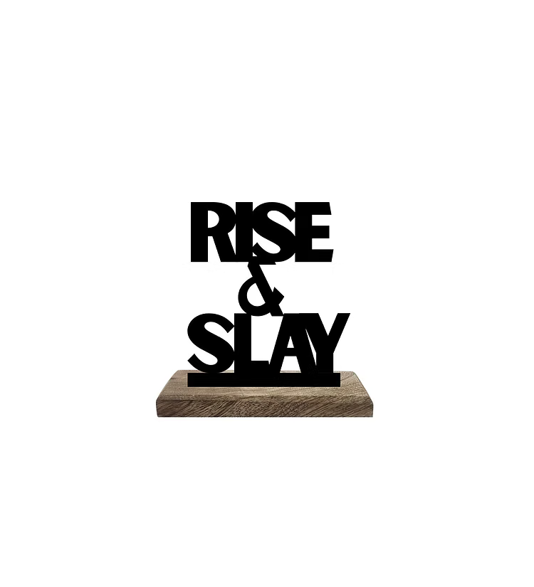 Rise Up, Goal Digger Set of 2 Table Décor