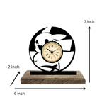 Pikachu Pokemon Black Table Clock