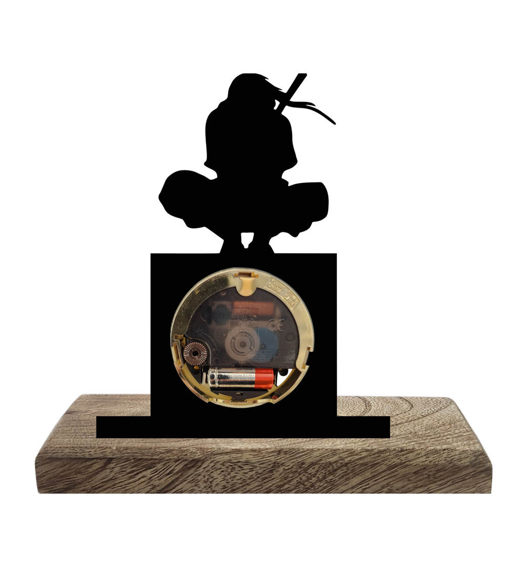 Itachi Naruto Black Table Clock