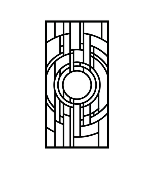 Rectangular Creative Pattern Panel