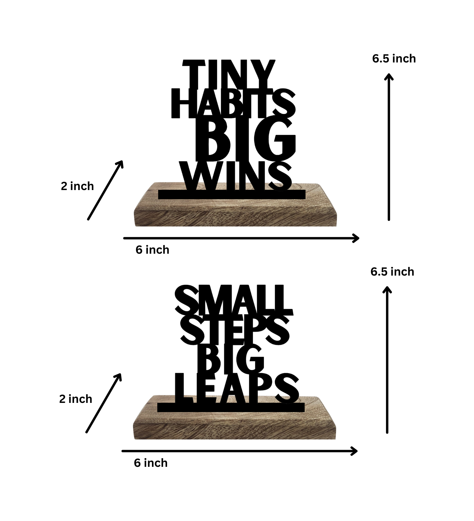 Power of Progress Set of 2 Table Décor