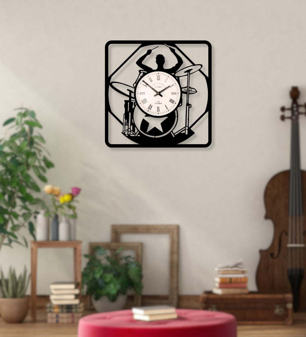 Drummer Wall Clock