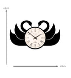 Swan Pair Wall Clock