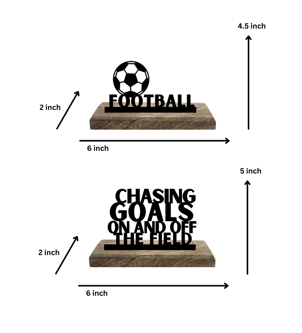 Football Set of 2 Table Décor