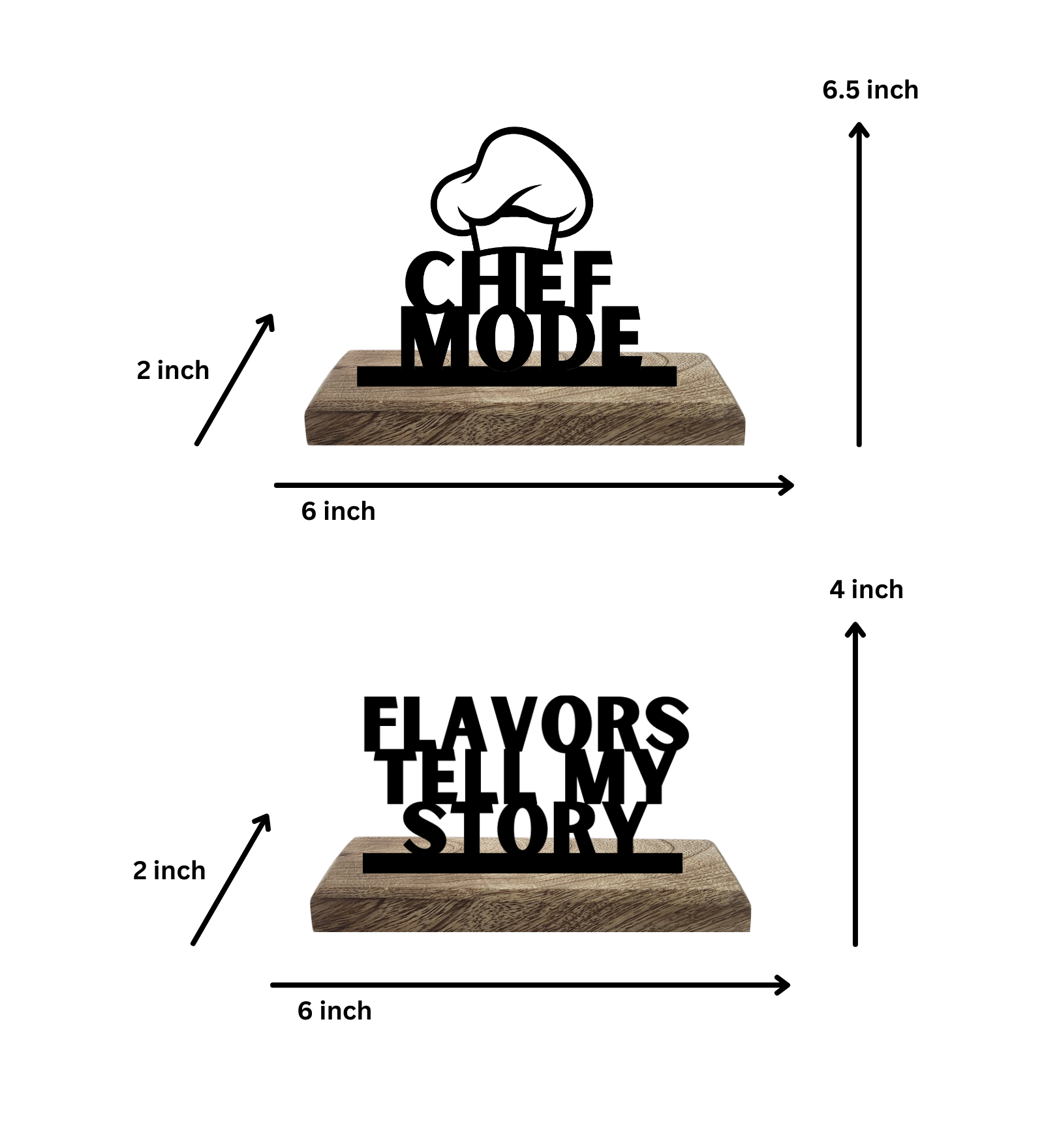 Chef Mode Set of 2 Table Décor