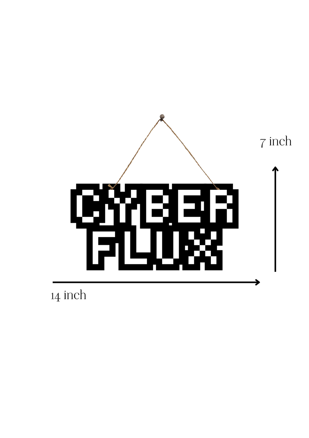Cyber flux Metal Hanging