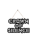 Crown of Silence Metal Hanging