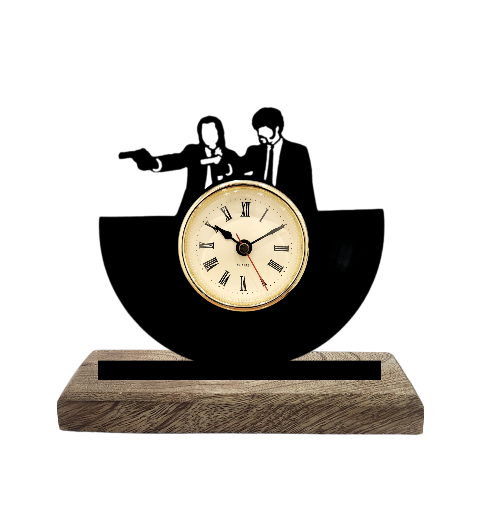 Pulp Fiction Iconic Black Table Clock