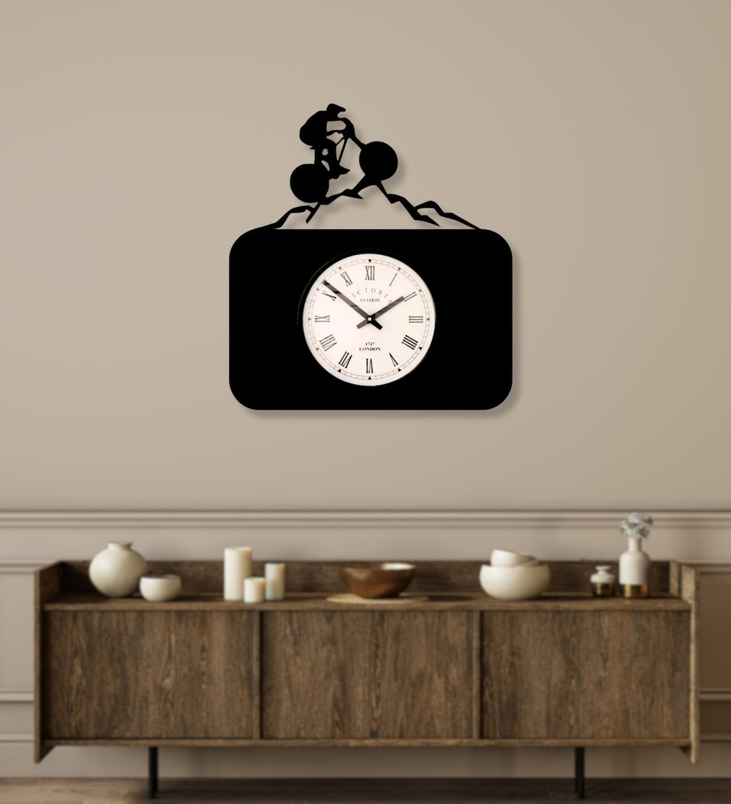 Mountain Biker Wall Clock