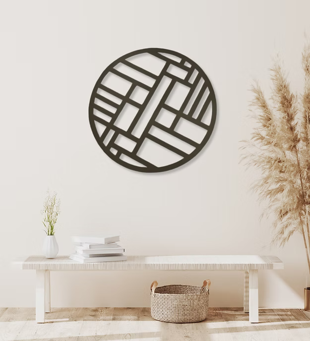 Round Abstract Geometic Design