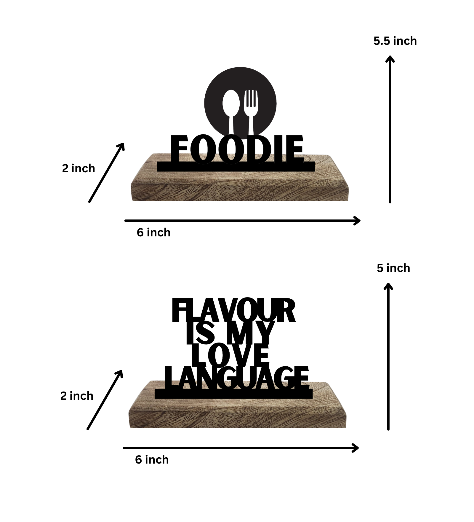 Foodie Set of 2 Table Décor